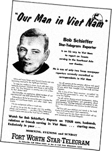 flyer about Bob reporting from Vietnam