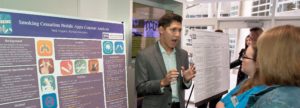 Nick Noguez talks about his student research project at the Schieffer College Student Research & Creative Festival.