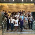 A group photo of the Communication Studies students who visited JPMorgan Chase & Co. headquarters.