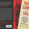 An image of the front and back book covers of Melita M. Garza's book, "They Came to Toil: Newspaper Representations of Mexicans and Immigrants in the Great Depression."