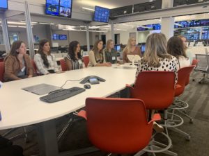 Journalism students joined the morning editorial meeting at NBCDFW.