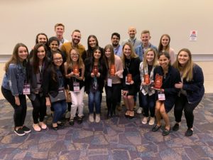The TCU team of students competing in the 2019 National Student Advertising Competition (NSAC).
