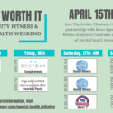 A graphic advertising the days and times the Fort Worth fitness studios are offering classes to support The Jordan Elizabeth Harris Foundation.