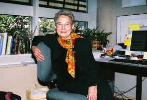 A photo of Doug Newsom, professor of strategic communication at TCU, seated in her office.
