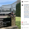 A Schieffer College-themed Instagram post shared by TCU student Lucy Long.