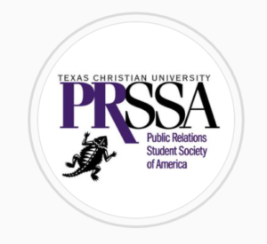 The logo for the PRSSA chapter at TCU.