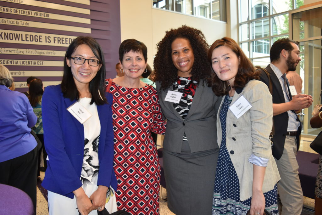 From left to right: Dr. Lindsay Ma, Dean Kris Bunton, Dr. Ashley English Hyder, and Dr. Penny Kwon.