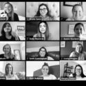 A Zoom session screenshot featuring members of the Roxo agency from the Spring 2020 semester.